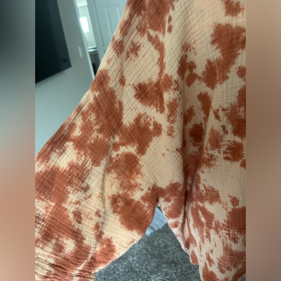 5/$25 Pure Jill 100% Cotton women’s tie dye patterned top size large - Picture 5 of 10